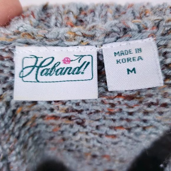 Vintage Haband Wool Blend Knit Crew Neck Sweater - Picture 6 of 6